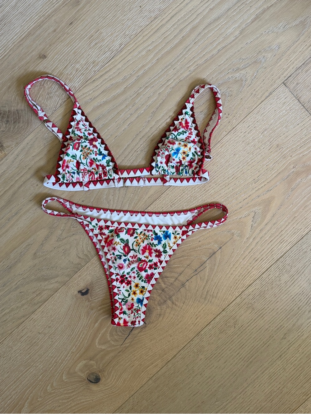 Bydee Floral Bikini with Beading